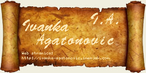 Ivanka Agatonović vizit kartica